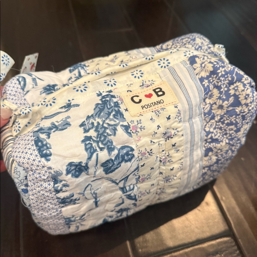 CB Positano Floral Trendy Makeup & Travel Bag – Made in Italy